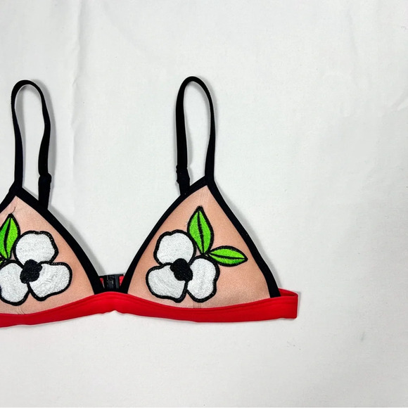 Triangl Floral Neoprene Bikini Top - Picture 5 of 6
